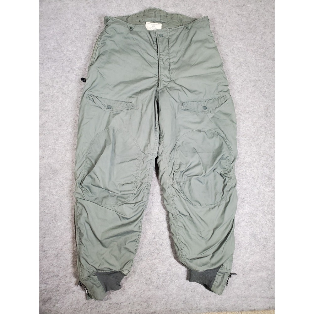 USAF Military Flight Trousers Snow Pants Extreme Cold Weather F-1B Size 36 70s